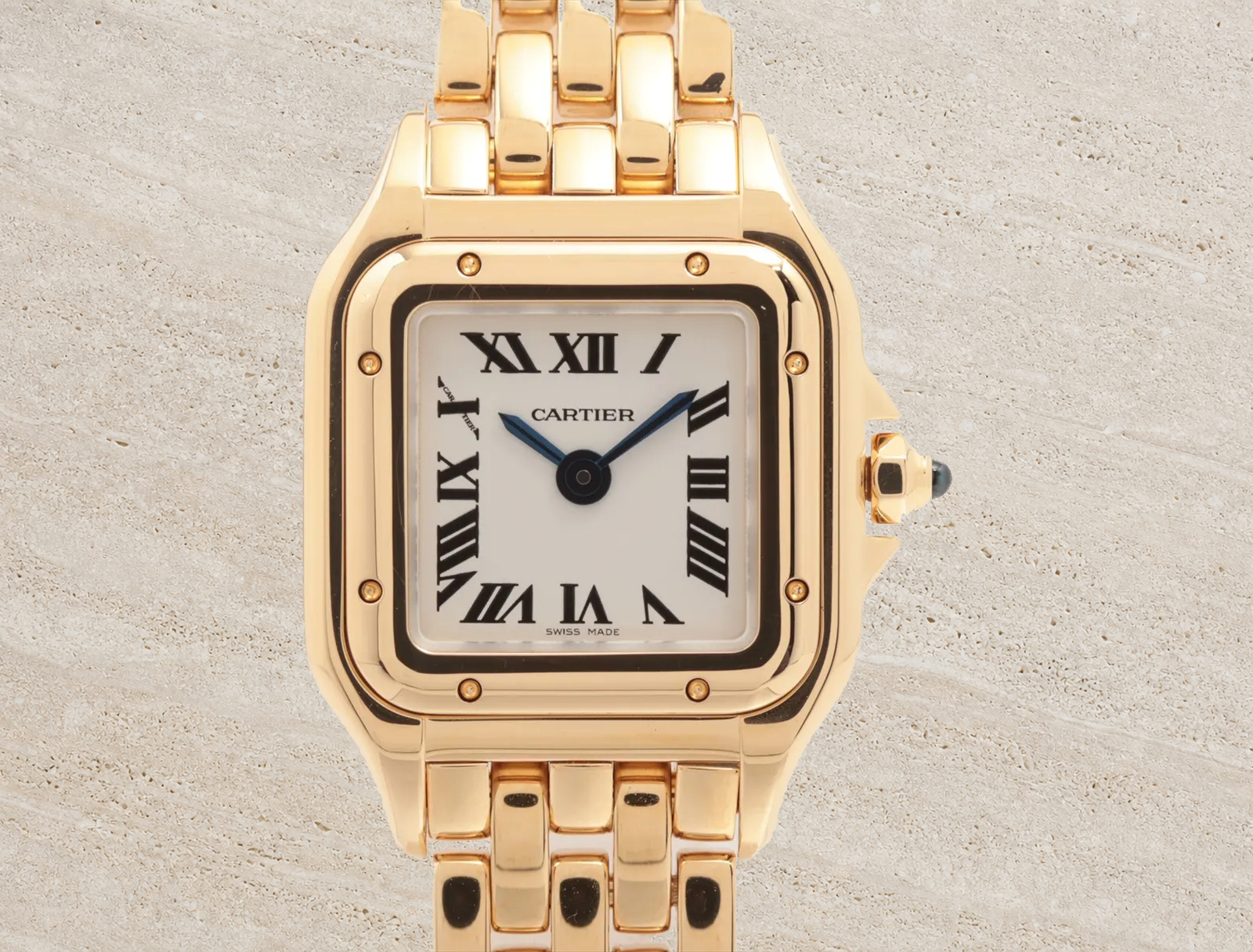 Watch on a stone surface